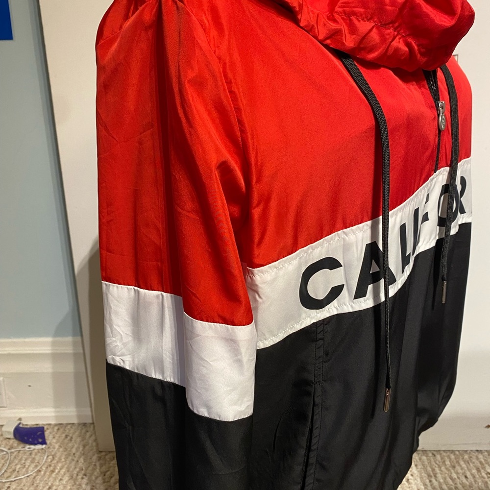Red, black and white colour block Zara ‘’Wind breaker” size small. - Picture 1 of 6